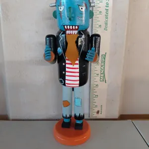 Wooden Frankenstein Nutcracker 10"