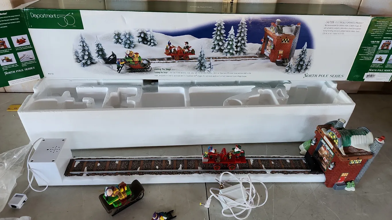 Dept 56 Loading The Sleigh Village Accessories