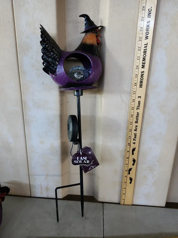 Red Shed 26" Chicken Witch Solar Stake