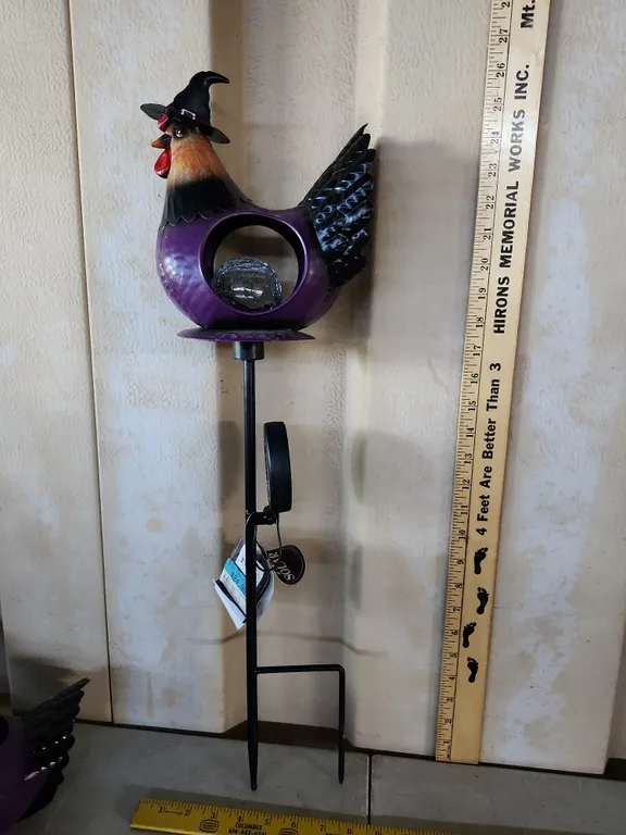 Red Shed 26" Chicken Witch Solar Stake
