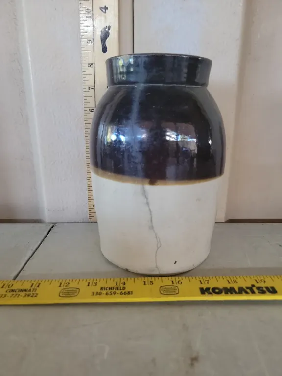Vintage Pickling Crock Has Damage 8" Tall