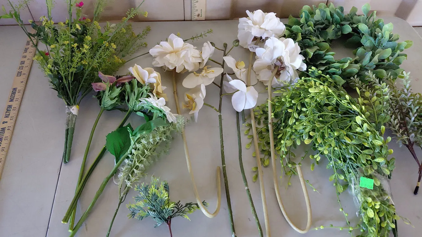 Assorted Artificial Flowers/Greenery