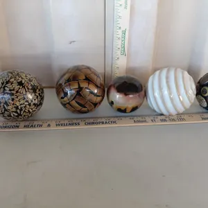 5 Glass/Pottery/Resin Decor Balls