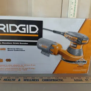 Ridgid 5" Random Orbit Sander In Box, Used/Tested Works
