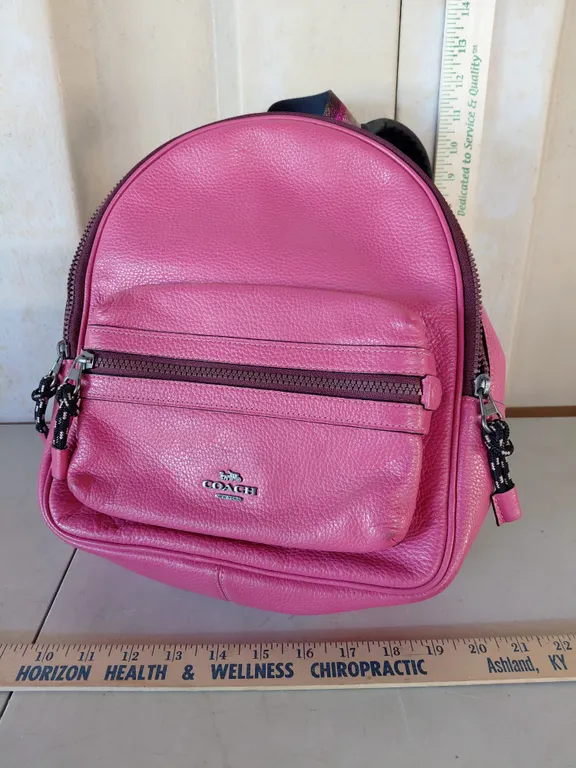 Coach Pink Backpack/Purse, Lightly Worn