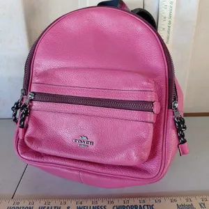 Coach Pink Backpack/Purse, Lightly Worn