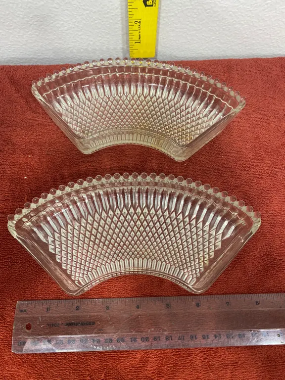 Pair 2 Vintage Kromex Clear Glass Lazy Susan Replacement Inserts – MCM