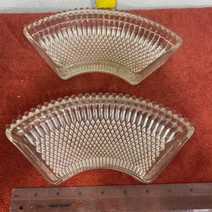 Pair 2 Vintage Kromex Clear Glass Lazy Susan Replacement Inserts – MCM
