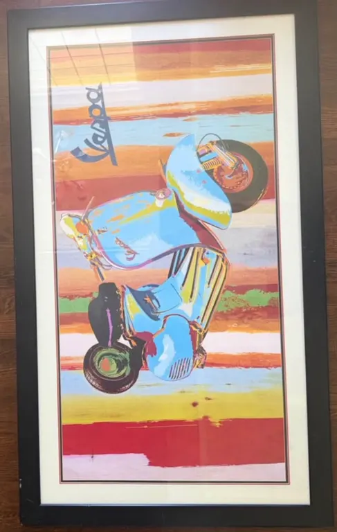 Vespa Framed poster 47.5x28