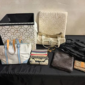 Tote Bags, Shoulder Bags, Wallets, and Accessories by Coach and Prada