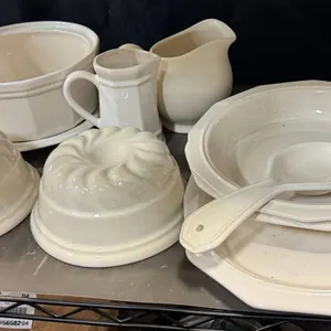 Phaltzgraff White Ceramic Dinnerware and Kitchenware Set