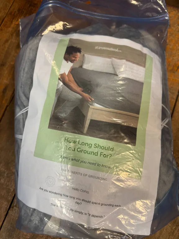 Grounding Blanket with Informational Packaging