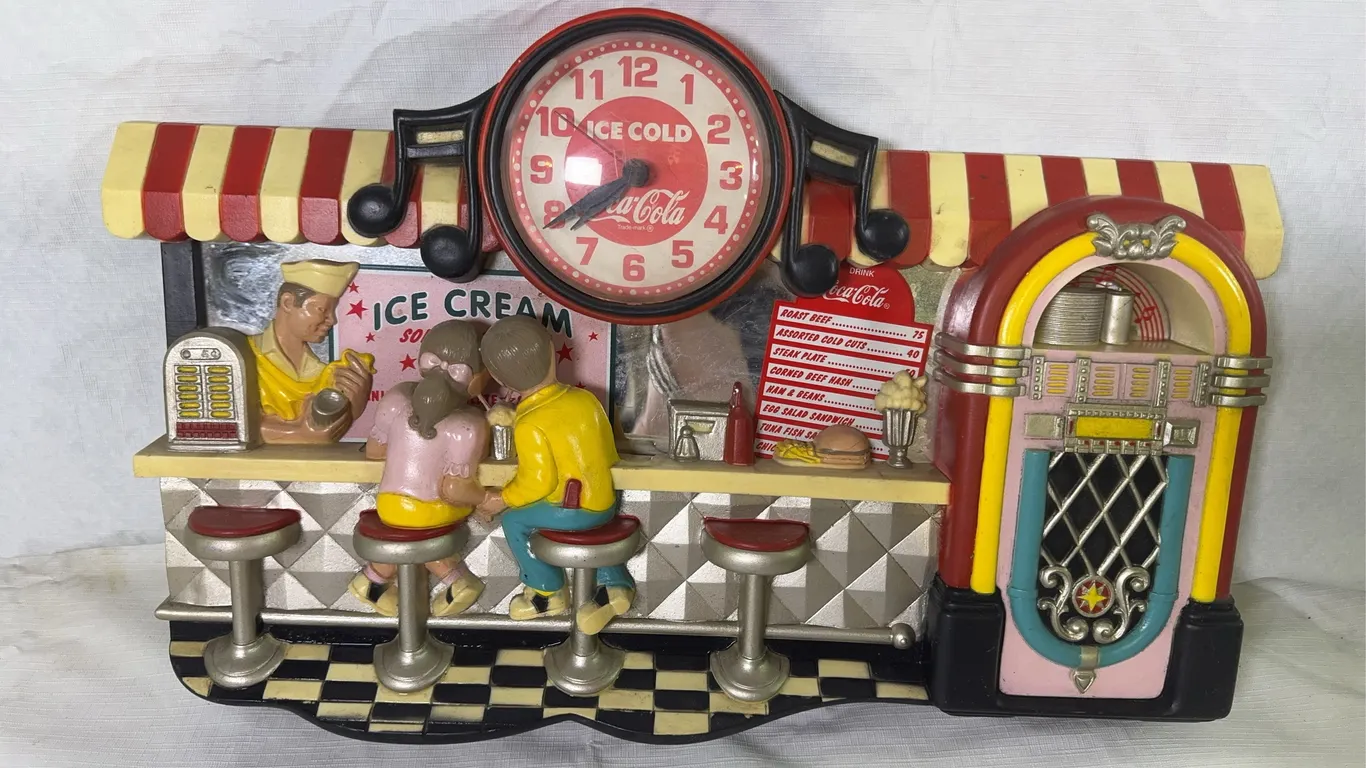 Coca-Cola Soda Shop Clock