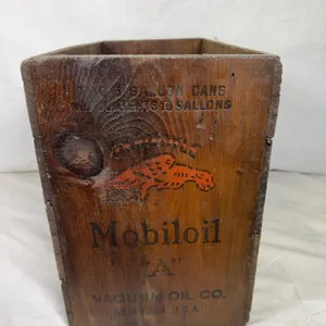 Nice Mobiloil Stenciled Crate