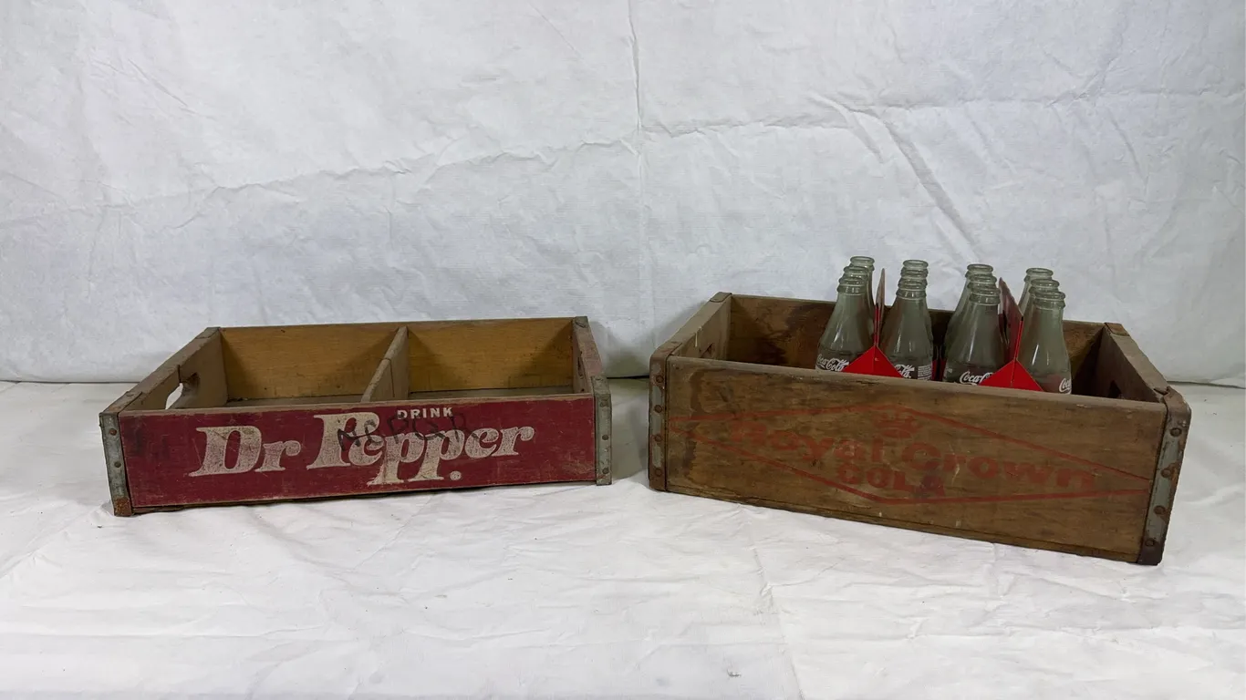 Dr. Pepper & RC Cola Crates