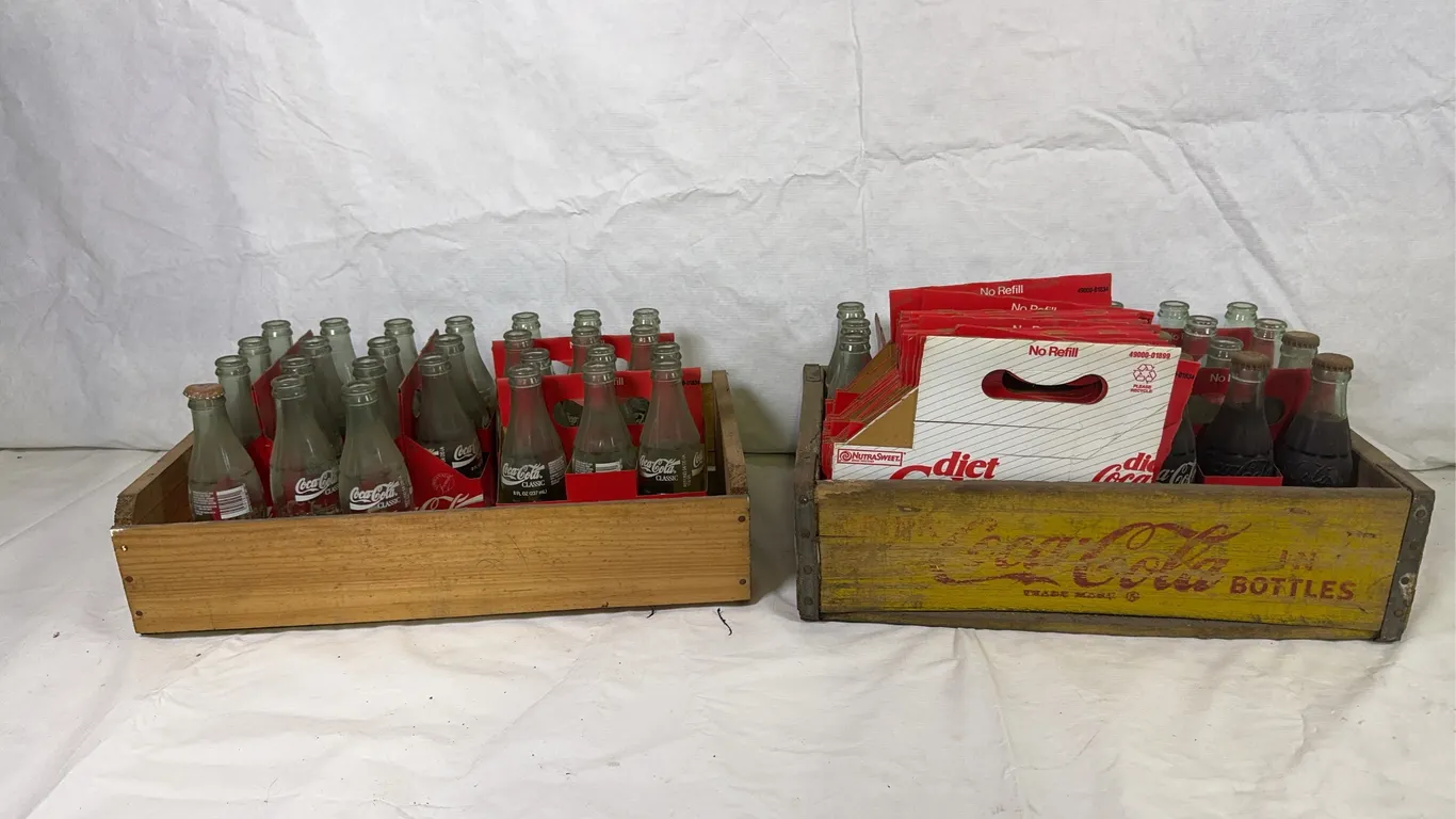 Coca-Cola Crate with Bottles