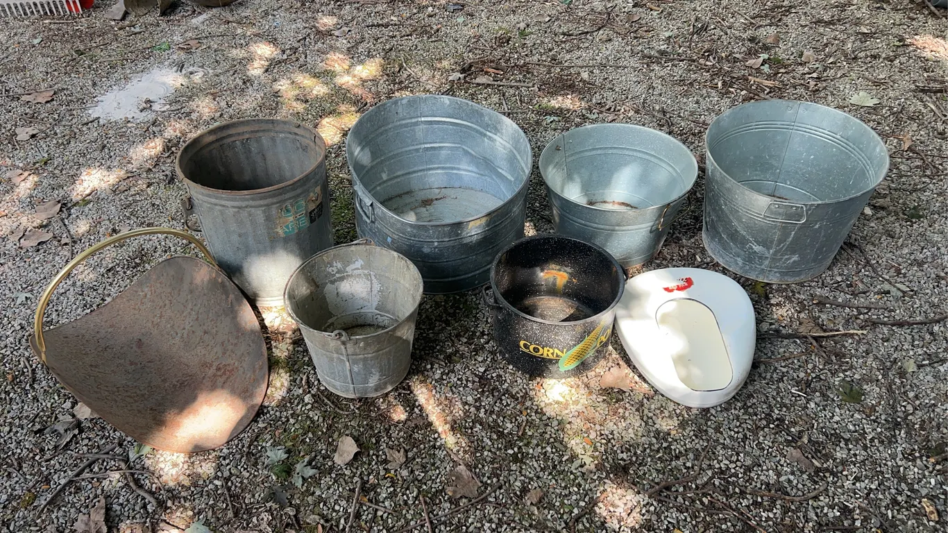 Galvanized Buckets & More
