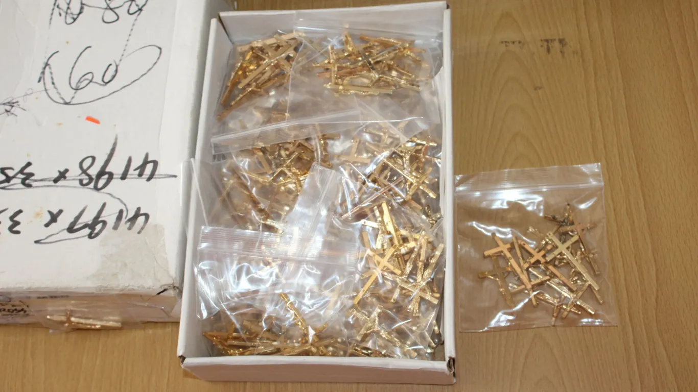 Gold-Tone Cross Pendants