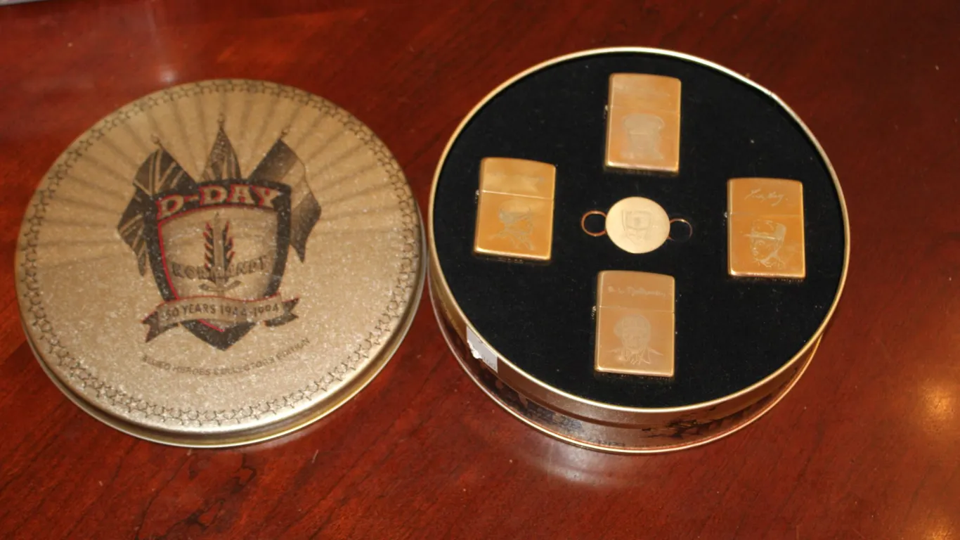 D-Day 50th Anniversary Zippo Lighter Set