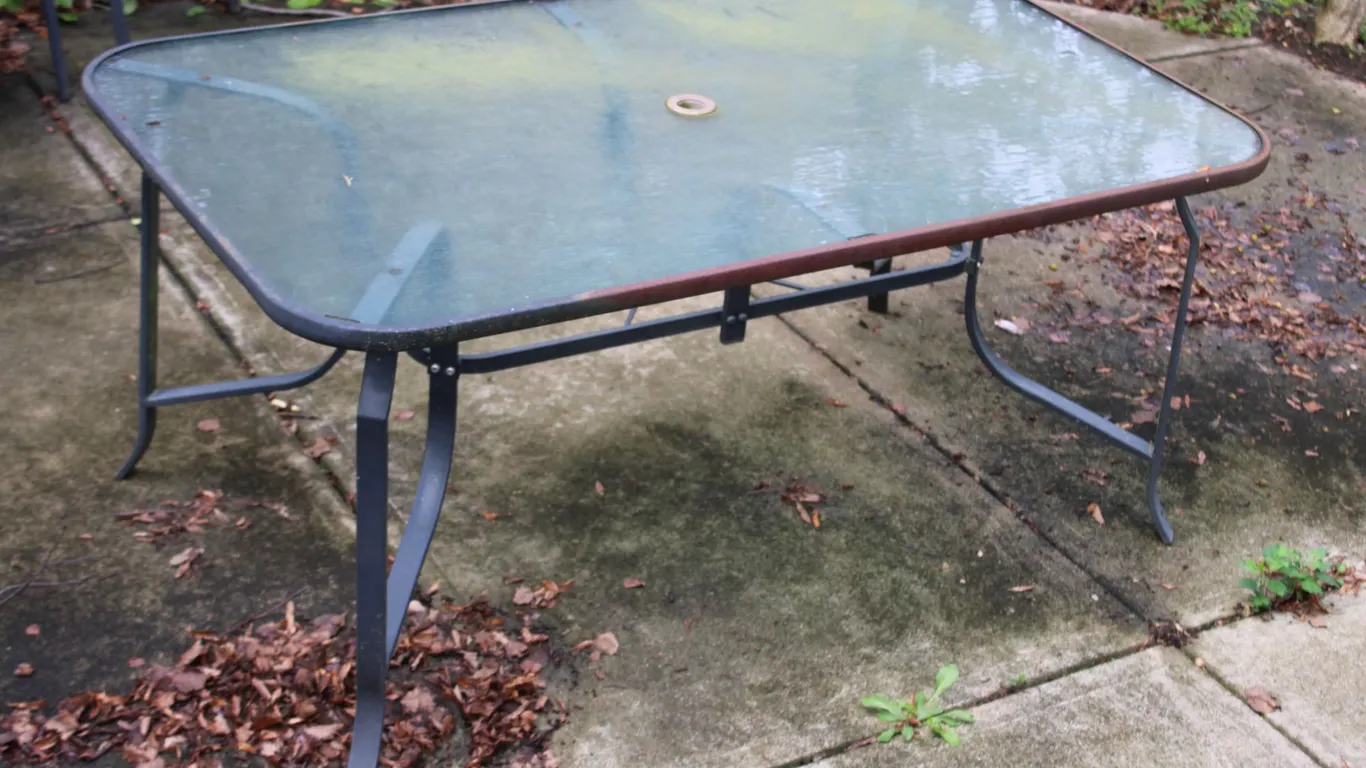 Glass Patio Table