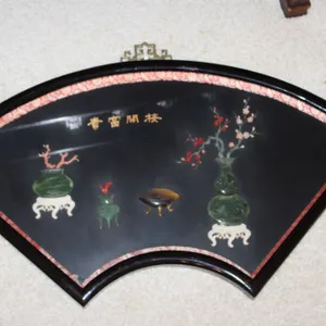 Chinese Fan Panel Wall Art