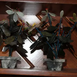 Pair of Stone Flower Arrangements