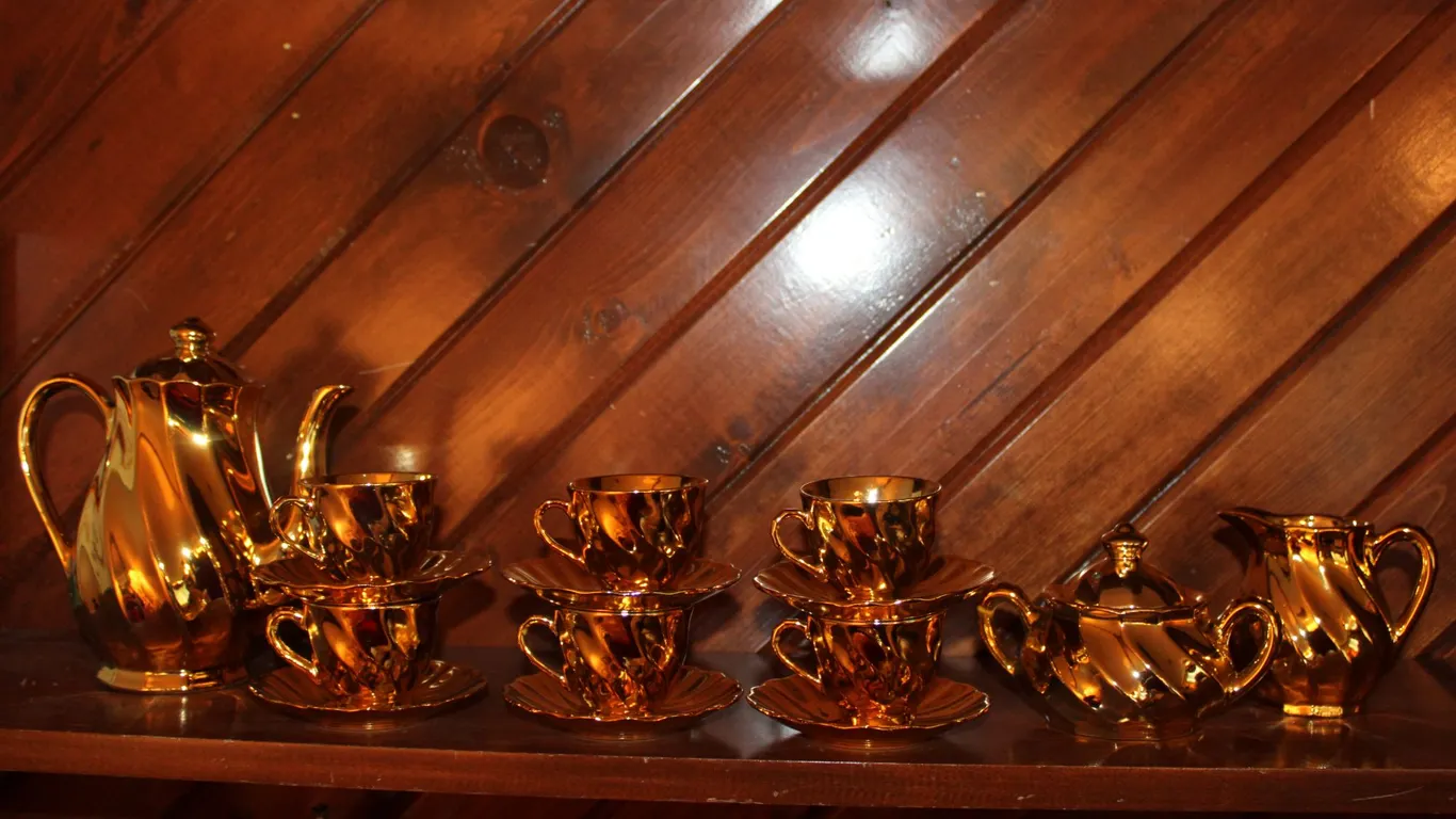 Gold-Tone Tea Service