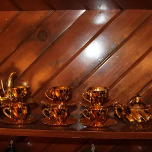 Gold-Tone Tea Service