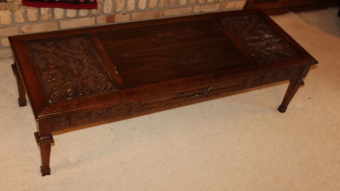 Carved Coffee Table