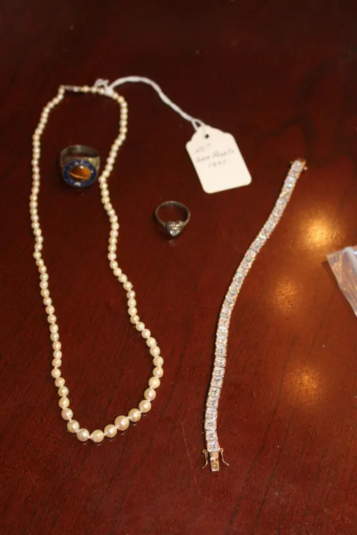 Pearl Necklace & Sterling Silver Jewelry