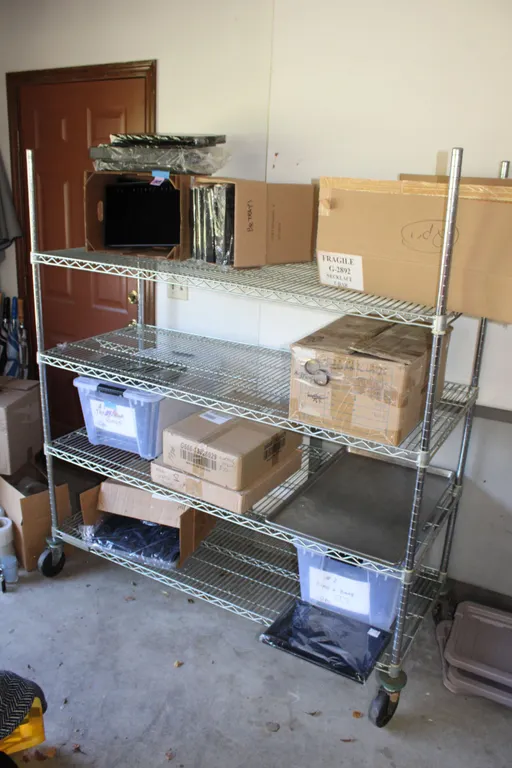 Chrome Wire Shelving Unit