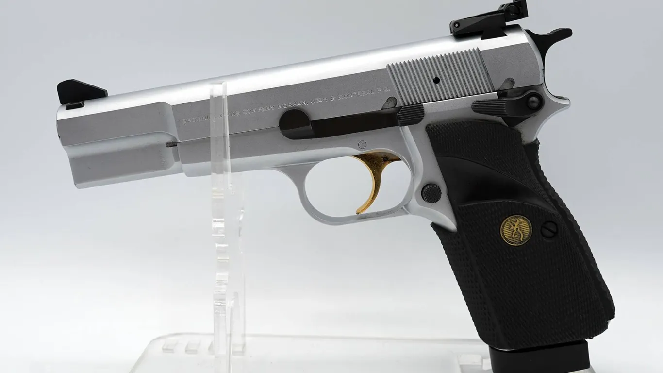 Browning - Hi-Power Silver 9mm Pistol, Mags & More