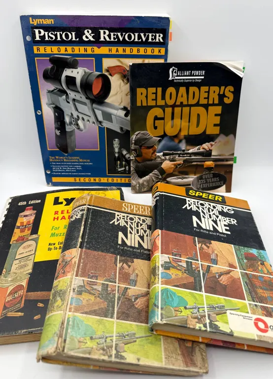 5 Reloading Manuals Assorted Brands