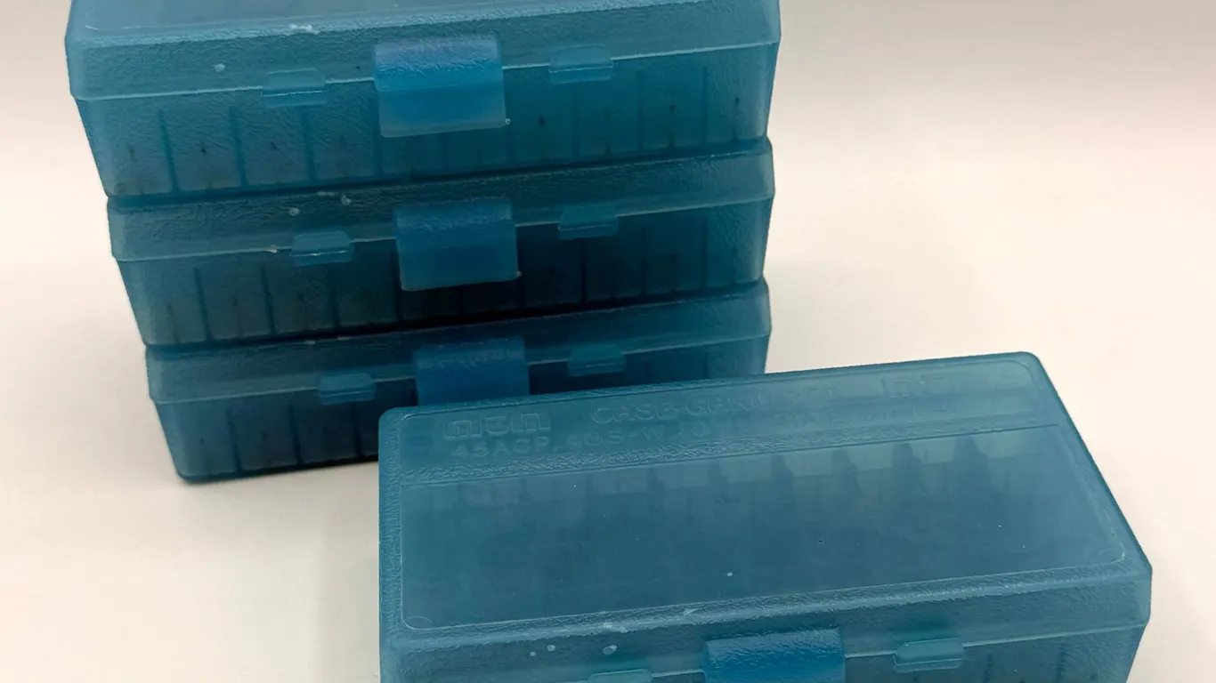 MTM 45 ACP Ammunition Storage Boxes Set
