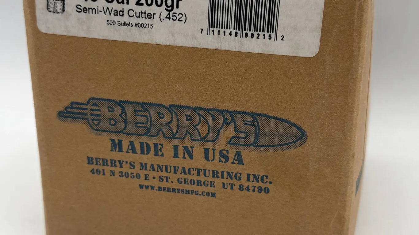 Berry's 45 Cal 200gr Bullets, 500 Ct New