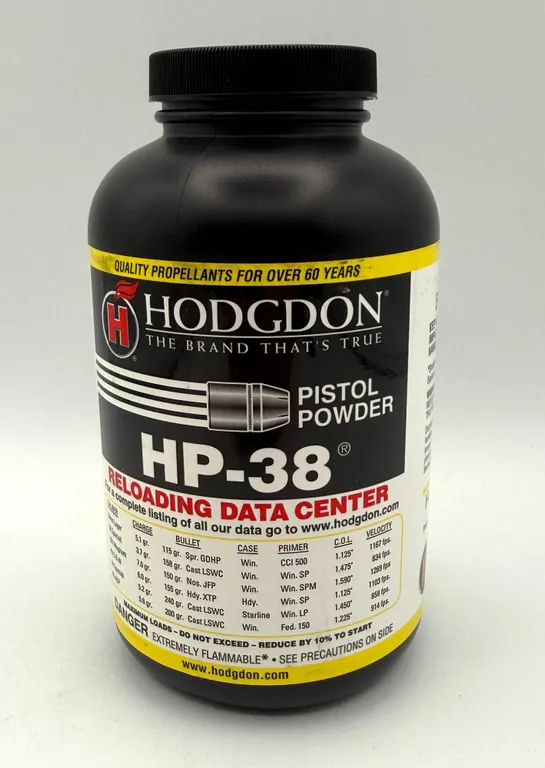 Hodgdon HP-38 Pistol Powder 1 lb New