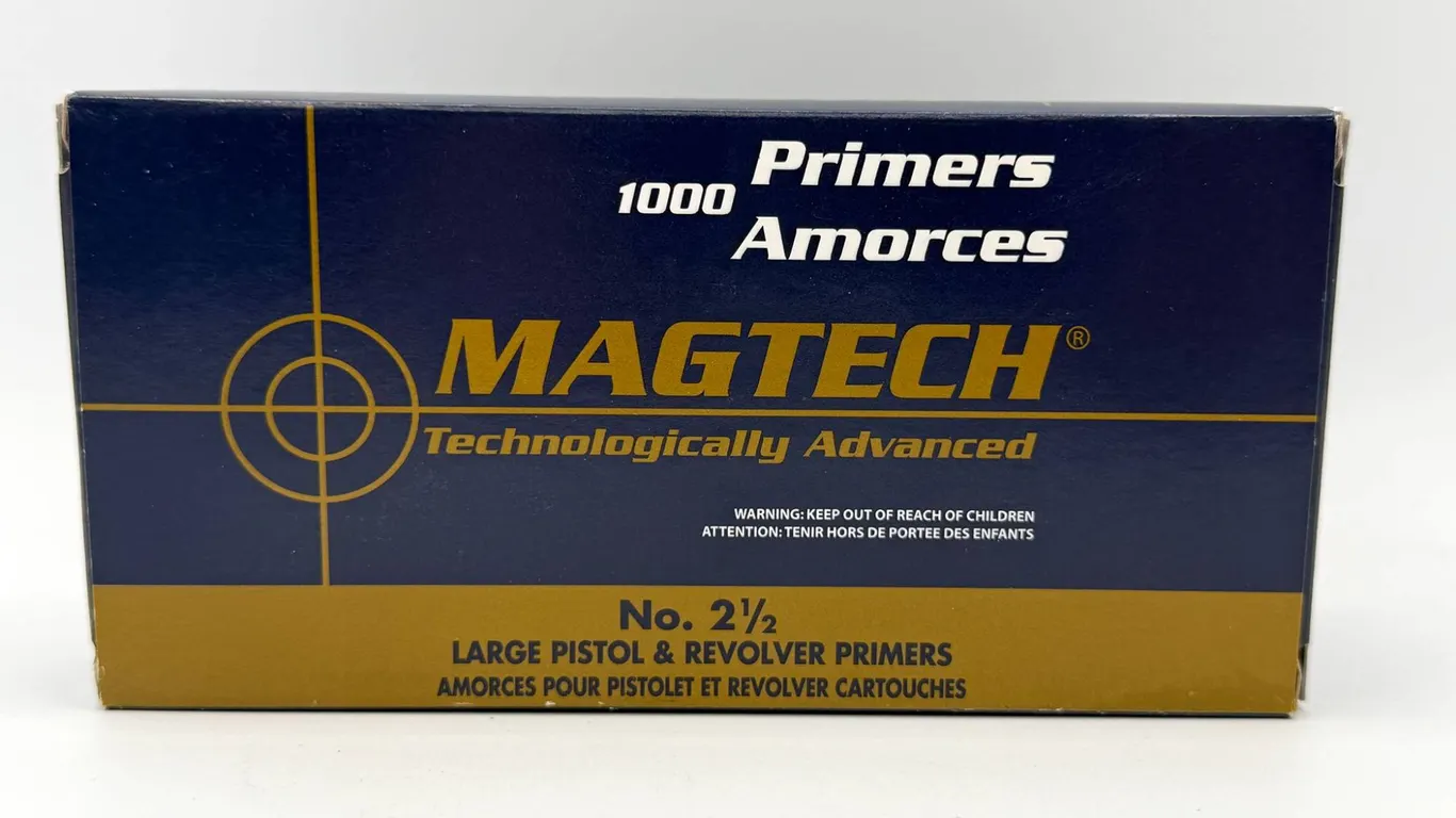 Magtech No. 2 1/2 Large Pistol Primers, 1000