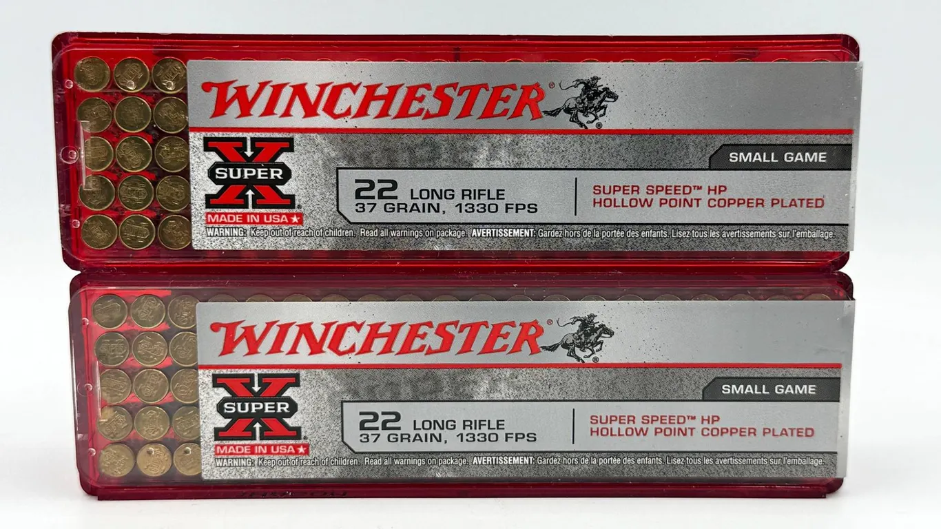 Winchester .22 LR 37gr HP Ammo, 200 Rds