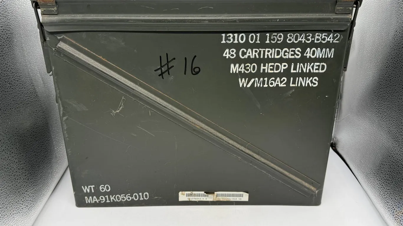 Large Empty Military Ammo Crate