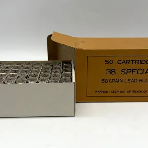 PMC 38 Special 158 Grain Lead Bullet, 50 Rounds