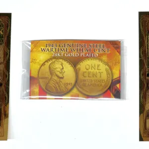 Goldback 1/2 Notes & 1943 Steel Cent Set