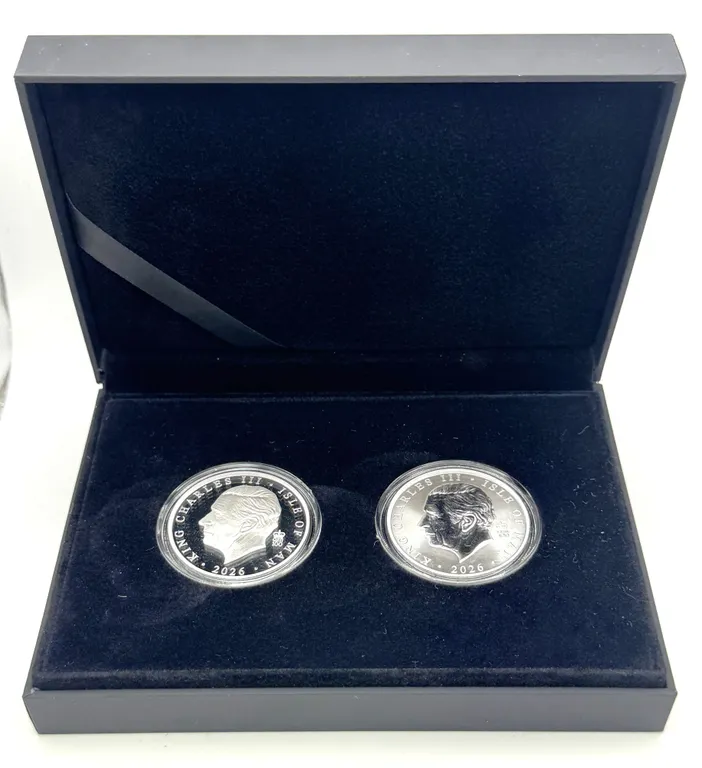 Isle of Man 2026 Silver 1oz Angel Proof Pair