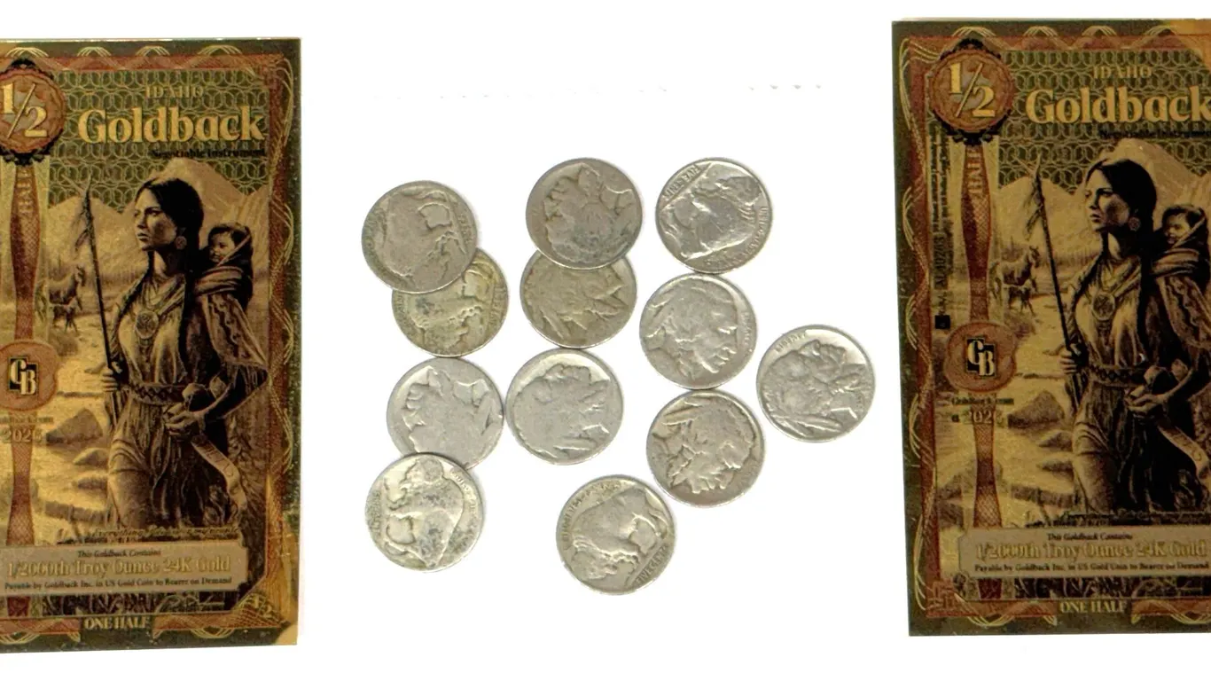 Idaho Goldbacks & Buffalo Nickels