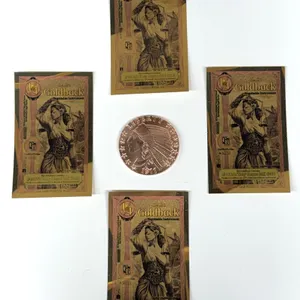 Copper Round and Idaho 1/4 Goldbacks