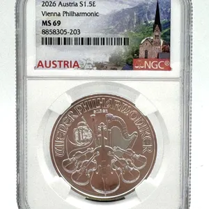 2026 Austria Vienna Philharmonic Silver Coin MS69