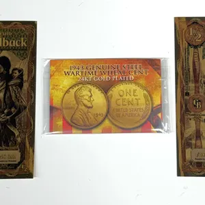 Goldbacks and 1943 Gold-Plated Cent