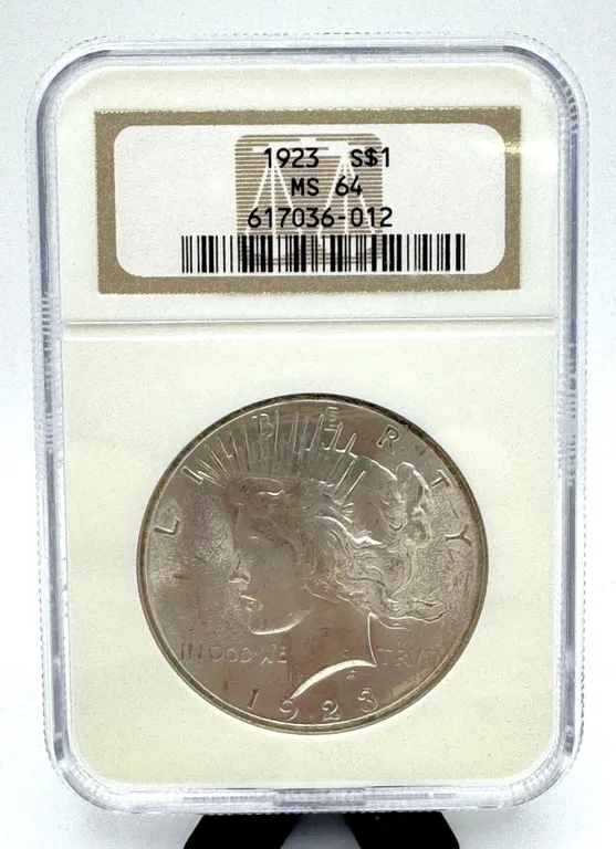 1923 Peace Dollar NGC MS64 Silver Coin