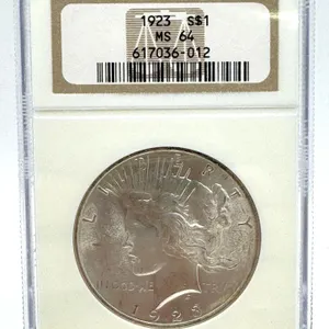 1923 Peace Dollar NGC MS64 Silver Coin
