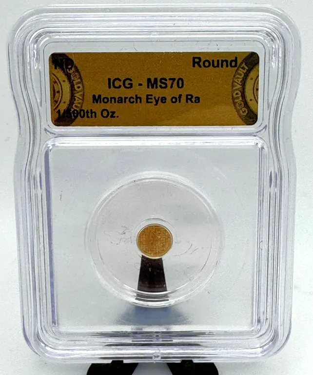 Monarch Eye of Ra 1/500 Oz Gold Round MS70