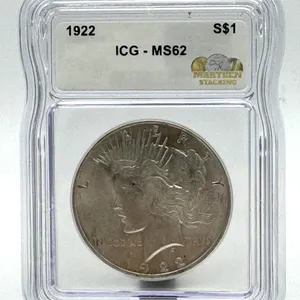 1922 Peace Silver Dollar ICG MS62